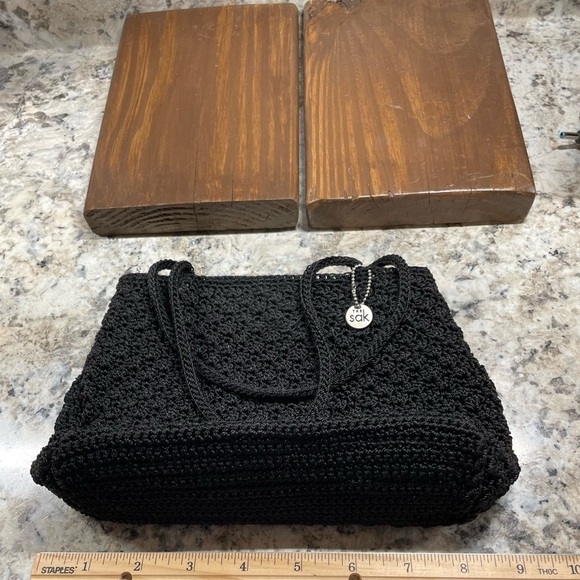 𝅺The Sak’Black evening purse, very good condition, minor fix to one stra… - Picture 1 of 10